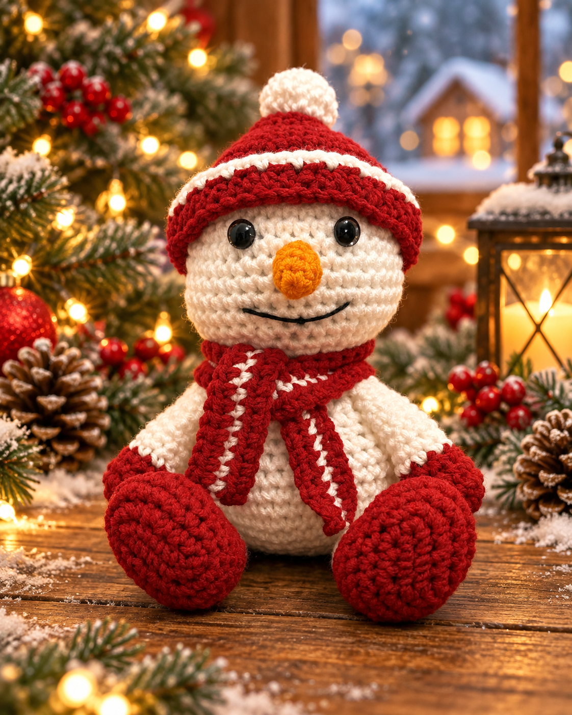 Crocheted Snowman