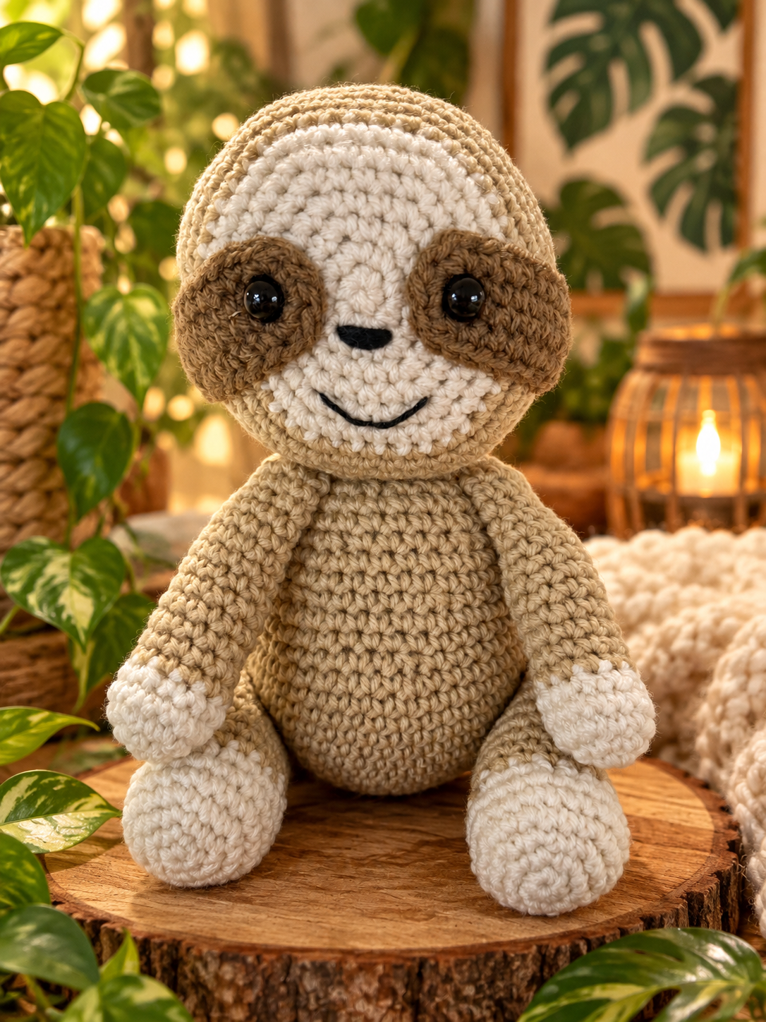 Hand-Crocheted Sloth